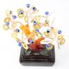 usamjtable Feng Shui Small 4" Blue Cat's Eye Money Wealth Lucky Money Tree view 1