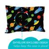 Youth Pillow 16x22 with Hypoallergenic Cotton Pillow case - High Quality Youth Pillows for Sleeping Age 5-10 - Snugly Designed Youth Neck Pillows for Travel, School and Bedtime - (Space 'N Rockets) view 2