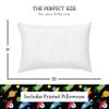 Youth Pillow 16x22 with Hypoallergenic Cotton Pillow case - High Quality Youth Pillows for Sleeping Age 5-10 - Snugly Designed Youth Neck Pillows for Travel, School and Bedtime - (Space 'N Rockets) view 3