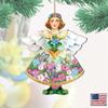 Designocracy Spring Angel Wooden Ornaments Set of 2 by G. DeBrekht - 8157616-S2 view 3