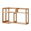 KIZQYN Bookcase Desktop Wall Corner Bookshelf Office Supplies Save Space Desk Bookshelves Storage Rack Display Rack A Left Side B: Right Side Bookshelf view 1