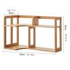 KIZQYN Bookcase Desktop Wall Corner Bookshelf Office Supplies Save Space Desk Bookshelves Storage Rack Display Rack A Left Side B: Right Side Bookshelf view 3