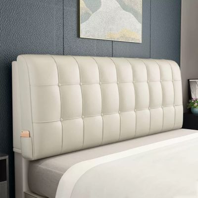 ZZYK Rectangular Headboard Reading Body Pillow Bedside Oversized Throw Cushion Backrest Lumbar Pillows Positioning Back Bolster for Bed Sofa Couch,White,Paste 47.2"/120cm
