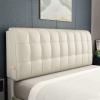 ZZYK Rectangular Headboard Reading Body Pillow Bedside Oversized Throw Cushion Backrest Lumbar Pillows Positioning Back Bolster for Bed Sofa Couch,White,Paste 47.2"/120cm view 1