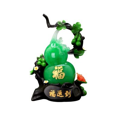 WANGXIAOYUE Sculpture Tabletop Sculpture Statue Decoration Gourd Decoration Feng Shui Sculpture Wu Lou Decoration Living Room Wine Cabinet TV Cabinet Decoration Crafts Business Gifts Sculpture Decor