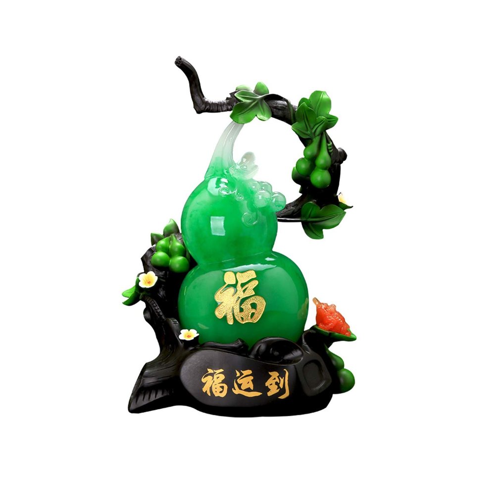 WANGXIAOYUE Sculpture Tabletop Sculpture Statue Decoration Gourd Decoration Feng Shui Sculpture Wu Lou Decoration Living Room Wine Cabinet TV Cabinet Decoration Crafts Business Gifts Sculpture Decor