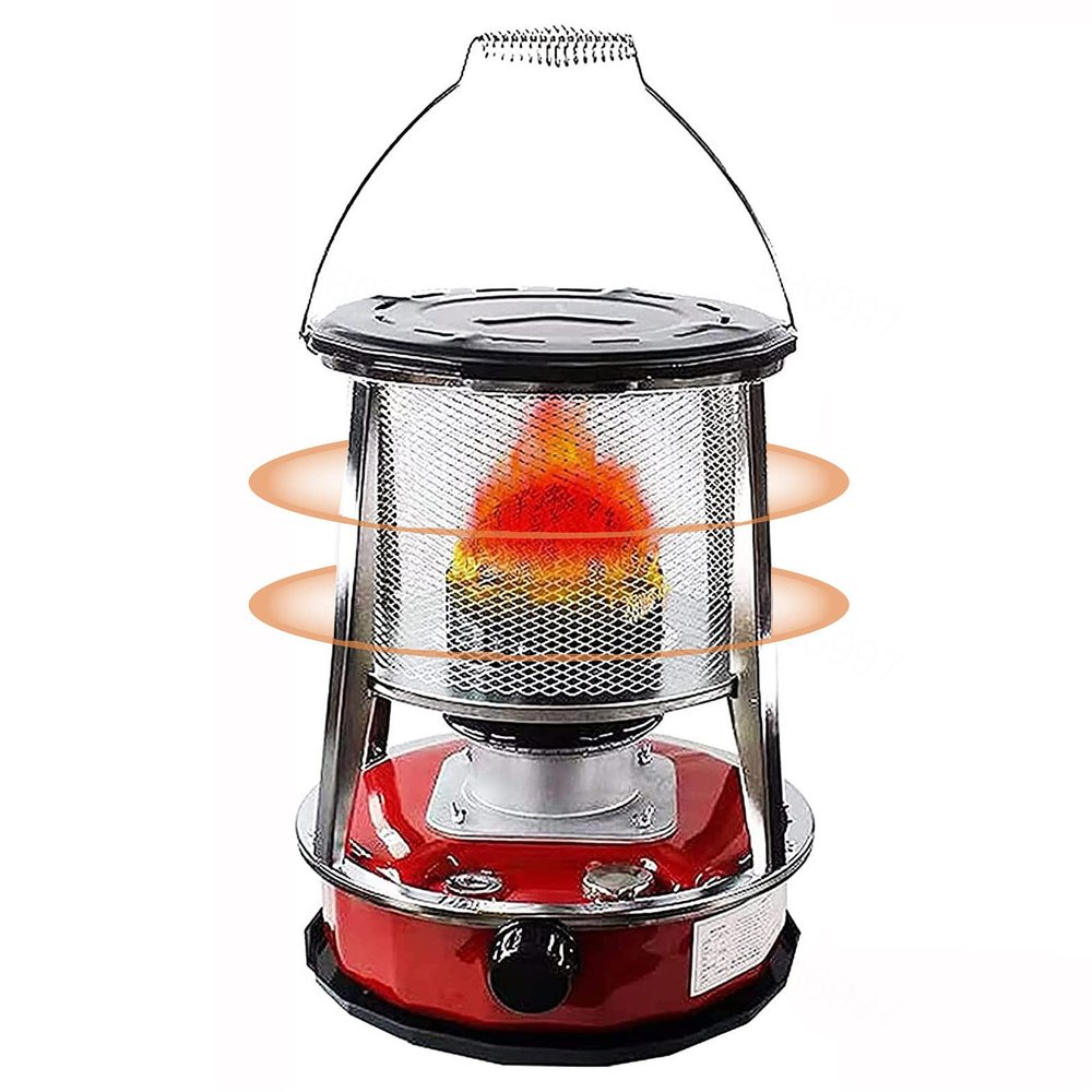 Portable Kerosene Stove Heater, Universal Kerosene Stove Burner, Space Heater, Oil Paraffin Heater, Kerosene Heater, for Indoor and Outdoor, Patio, Camping,4.6Lred