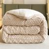 2023 New Thickened Super Soft Insulation Hibiscus Winter Quilts, Lightweight Breathable Warmth Thick Bed Comforters, Fluffy Plush Double-Sided Twin Size Velvet Blanket Quilt for Cold Weather. view 4