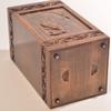 engmvwod Handmade Wooden Engraved Urn for Human Ashes 250lbs Adult Male Female Satin Bag Fishing Cremation urns Box view 4