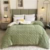 2023 New Thickened Super Soft Insulation Hibiscus Winter Quilts, Lightweight Breathable Warmth Thick Bed Comforters, Fluffy Plush Double-Sided Twin Size Velvet Blanket Quilt for Cold Weather. view 3