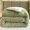 2023 New Thickened Super Soft Insulation Hibiscus Winter Quilts, Lightweight Breathable Warmth Thick Bed Comforters, Fluffy Plush Double-Sided Twin Size Velvet Blanket Quilt for Cold Weather. view 4