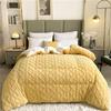 2023 New Thickened Super Soft Insulation Hibiscus Winter Quilts, Lightweight Breathable Warmth Thick Bed Comforters, Fluffy Plush Double-Sided Twin Size Velvet Blanket Quilt for Cold Weather. view 3