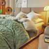 2023 New Thickened Super Soft Insulation Hibiscus Winter Quilts, Lightweight Breathable Warmth Thick Bed Comforters, Fluffy Plush Double-Sided Twin Size Velvet Blanket Quilt for Cold Weather. view 1
