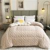 2023 New Thickened Super Soft Insulation Hibiscus Winter Quilts, Lightweight Breathable Warmth Thick Bed Comforters, Fluffy Plush Double-Sided Twin Size Velvet Blanket Quilt for Cold Weather. view 3