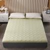 Roll Up Mattress for Floor Kids Soybean Fiber Japanese Tatami Mattress Futon Mattress Topper Foldable Double Sleeping Mattress Camping Non-Slip Tatami Mat Sleeping Pad,Green,180x200cm(71 * 79in) view 1