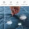 Roll Up Mattress for Floor Kids Soybean Fiber Japanese Tatami Mattress Futon Mattress Topper Foldable Double Sleeping Mattress Camping Non-Slip Tatami Mat Sleeping Pad,Green,180x200cm(71 * 79in) view 3