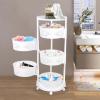Gdrasuya10 Kitchen Cart with Storage Rotating Basket Vegetable Rack Multi-Layer Storage Shelves for Kitchen and Bedroom 5 Tier view 3