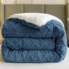 2023 New Thickened Super Soft Insulation Hibiscus Winter Quilts, Lightweight Breathable Warmth Thick Bed Comforters, Fluffy Plush Double-Sided Twin Size Velvet Blanket Quilt for Cold Weather. view 4