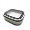 SAMMART 10L (2.6 gallons) Collapsible Plastic Washing Tub-Foldable Tub-Portable Washing Basin/Washtub-Space Saving Outdoor Pop up (Grey (Set of 2)) view 3