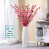 24" Tall Floor Vase Decorative Large Ceramic White Vase Striped Flower Holder for Living Room Kitchen Porch Office Home Dcor Dried Flower Arrangement for Wedding Housewarming view 2