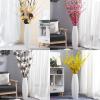 24" Tall Floor Vase Decorative Large Ceramic White Vase Striped Flower Holder for Living Room Kitchen Porch Office Home Dcor Dried Flower Arrangement for Wedding Housewarming view 3