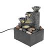 Alvinlite Desktop Water Fountain Tabletop MIini Waterfall with River Stones Ornament Crafts for Home Office Table Decoration view 1