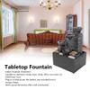 Alvinlite Desktop Water Fountain Tabletop MIini Waterfall with River Stones Ornament Crafts for Home Office Table Decoration view 3