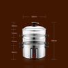 REJOON Electric Steamer Steamed Boiled Corn Electric Steamer Transparent Electric Steamer Steamed Vegetables Steamed Rice Pot (Size : 4) view 4