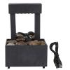 Alvinlite Desktop Water Fountain LED Lighted Mini Waterfall USB Outdoor Indoor with Natural River Stones for Office Home Decor view 1