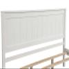 TMEOSK Queen Size Wood Platform Bed with Headboard, Bed Frame with Slat Support, for Kids Adults, No Box Spring Needed, Easy Assembly, Espresso (White) view 4