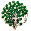 GeekTenet Rosary Beads Chaplet Red Green Natural Agate Rosery Catholic gifts (Green) view 1
