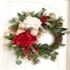 Hydrangea Christmas Wreath, Holiday Door Wreath, Holiday Home Decoration view 4