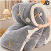 Winter Quilt, Thick Warm Cashmere Blanket Bedding Hollowfiber Duvet, Ultra Soft Plush Shaggy Faux Fur Duvet Cover Queen, Thicken Lamb Cashmere Duvet for Bedroom ( Color : Colour1 , Size : 180x220cm ) view 1