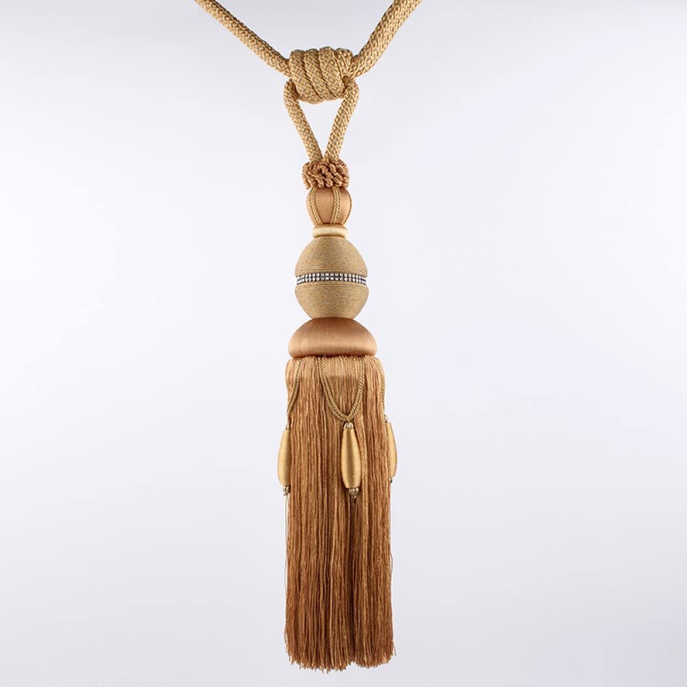 Curtain Holders European-Style Curtain Hanging Ball Curtain Binding Rope Tassel Hanging Ear Curtain Binding Band Tassel Ear Binding Band,T3,1 Pcs