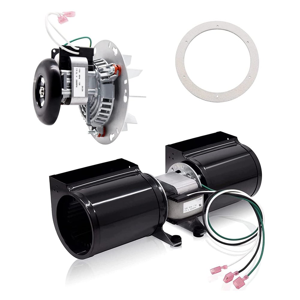 Criditpid 812-4900 Convection Blower Fan & 812-4400 Exhaust Blower Motor for Quadra-Fire Castile, Contour, Santa Fe Pellet Stove.