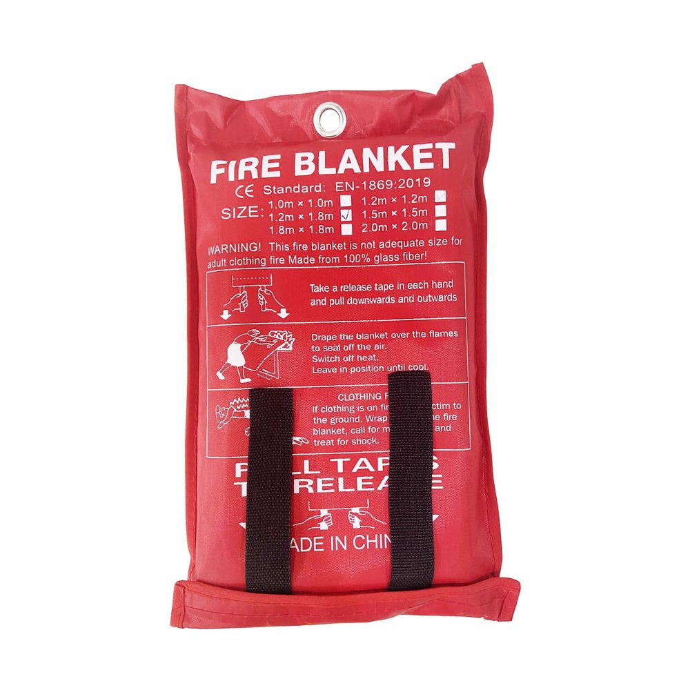ISOP Fire Blanket Large 70 * 78 Inches Fibreglass Fire Retardant Blanket A-Grade Survival Fire Suppressant Blankets First Aid Rescue Tool for Home Kitchen - Emergency Wrap - Thermal Sheet