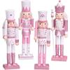 Nutcracker Christmas Decor - 4 Pcs Nutcracker Figures Christmas Nutcrackers on The Nutcracker Ornaments for Christmas Tree Party Table Decor view 1