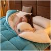 Pealihuy Comforter, Winter Quilt Thicken Lamb Cashmere Duvet for All Seasons, Soft and Durable Heavy Quilts, Machine Washable,Green,200x230cm(5kg) view 1