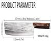 Meat Cleaver, Meat Cleaver Kitchen Knife Forged Stainless Steel Japanese Chef Knife Fish Vegetables Utility Kiritsuke Slicing Butcher Knife (Color : Nakiri Knife) view 2