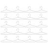 HEALLILY 20 Pcs Doll Clothes Hangers Dollhouse Miniature Wire Hangers, Metal Hangers for Doll Dress Necklaces (6.5CM Silver) view 1