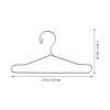 HEALLILY 20 Pcs Doll Clothes Hangers Dollhouse Miniature Wire Hangers, Metal Hangers for Doll Dress Necklaces (6.5CM Silver) view 2