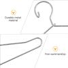 HEALLILY 20 Pcs Doll Clothes Hangers Dollhouse Miniature Wire Hangers, Metal Hangers for Doll Dress Necklaces (6.5CM Silver) view 4