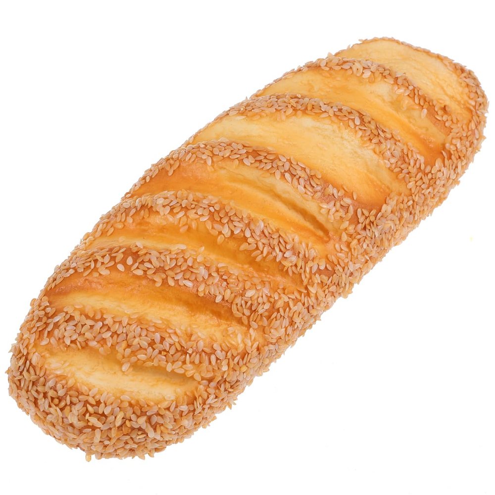 10.6 Inch Artificial Bread Loaf,Fake Bread Model Simulation French Baguette Faux Food Ornament for Home Kitchen Decor Bakery Window Display Photography Props