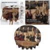 SUROLA Guitar Bass Music Musical Instruments Round Tablecloth 60 Inch Washable Print Polyester Oil-Proof, Dust-Proof Waterproof Decorations Tablecloth view 3
