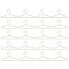 Coat Hanger 20 Pcs Doll Clothes Hangers Miniature Wire Hangers, Metal Hangers for Doll Dress Necklaces (6.5CM Golden) Clothes Hanger view 1