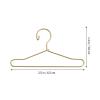 Coat Hanger 20 Pcs Doll Clothes Hangers Miniature Wire Hangers, Metal Hangers for Doll Dress Necklaces (6.5CM Golden) Clothes Hanger view 2