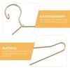Coat Hanger 20 Pcs Doll Clothes Hangers Miniature Wire Hangers, Metal Hangers for Doll Dress Necklaces (6.5CM Golden) Clothes Hanger view 4