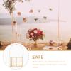 Zerodeko Wedding Flower Girl Basket: Iron Flower Baskets Metal Flower Petal Container Fruit Bread Basket For Church Ceremony Decor 20x14x34cm view 3