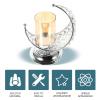 ARTIBETTER Moon Candle Holder Elegant Crystal Decorative Stand for Weddings Parties and Home Decor Unique Moon Design Candle Desktop Ornament view 4