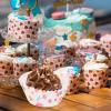 300pcs Greaseproof Cupcake Wrappers Decorative Baking Cups Heart Design High-temperature Resistant Paper Holders for Muffins Cakes and Pastries for Parties and Celebrations view 2